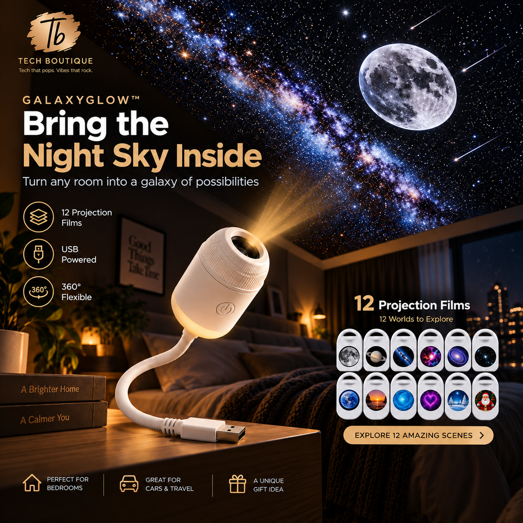 GalaxyGlow™ Star Projector — Bring the Night Sky Indoors