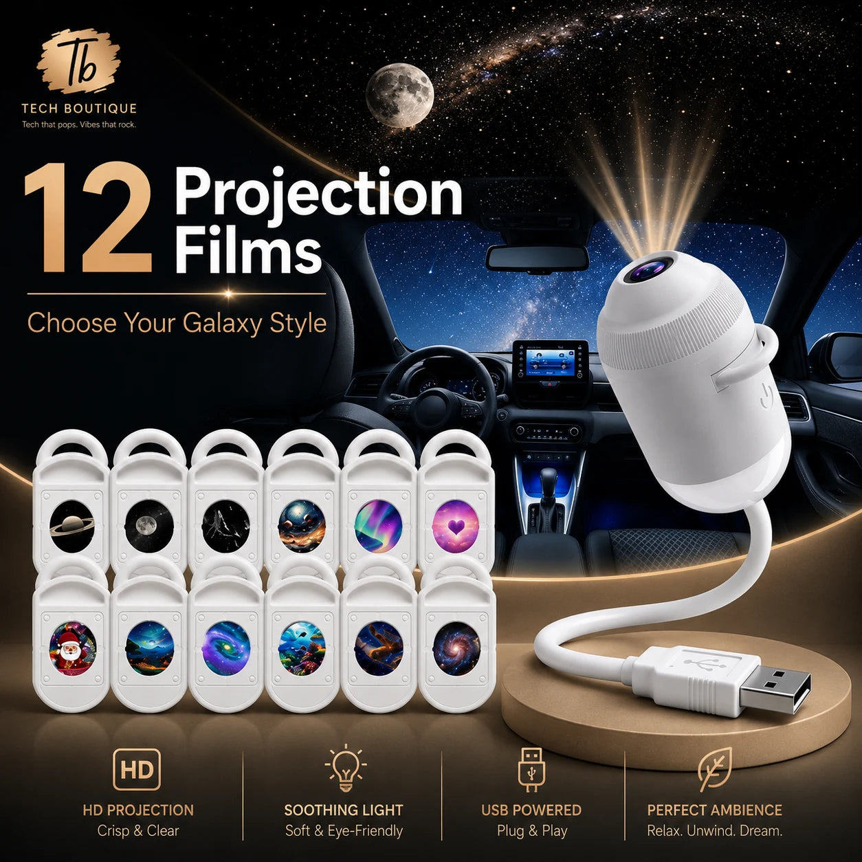 GalaxyGlow™ Mood Light | Turn Any Space Into a Galaxy