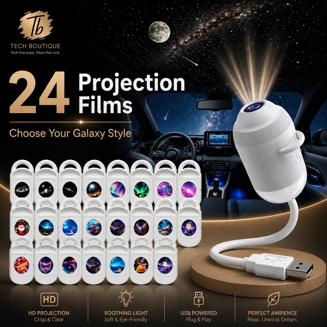 GalaxyGlow™ Mood Light | Turn Any Space Into a Galaxy