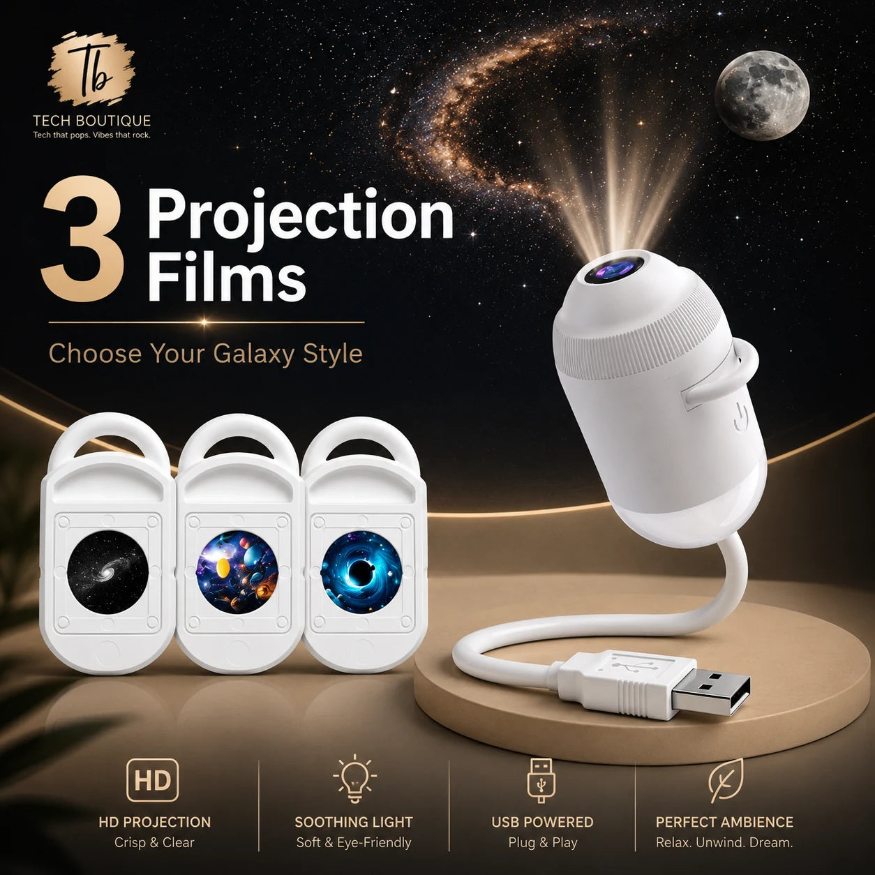 GalaxyGlow™ Mood Light | Turn Any Space Into a Galaxy