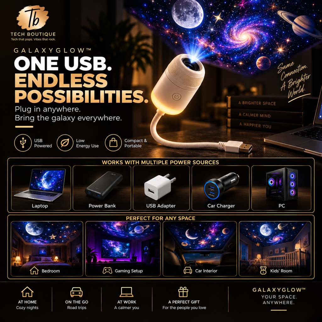 GalaxyGlow™ Star Projector — Bring the Night Sky Indoors