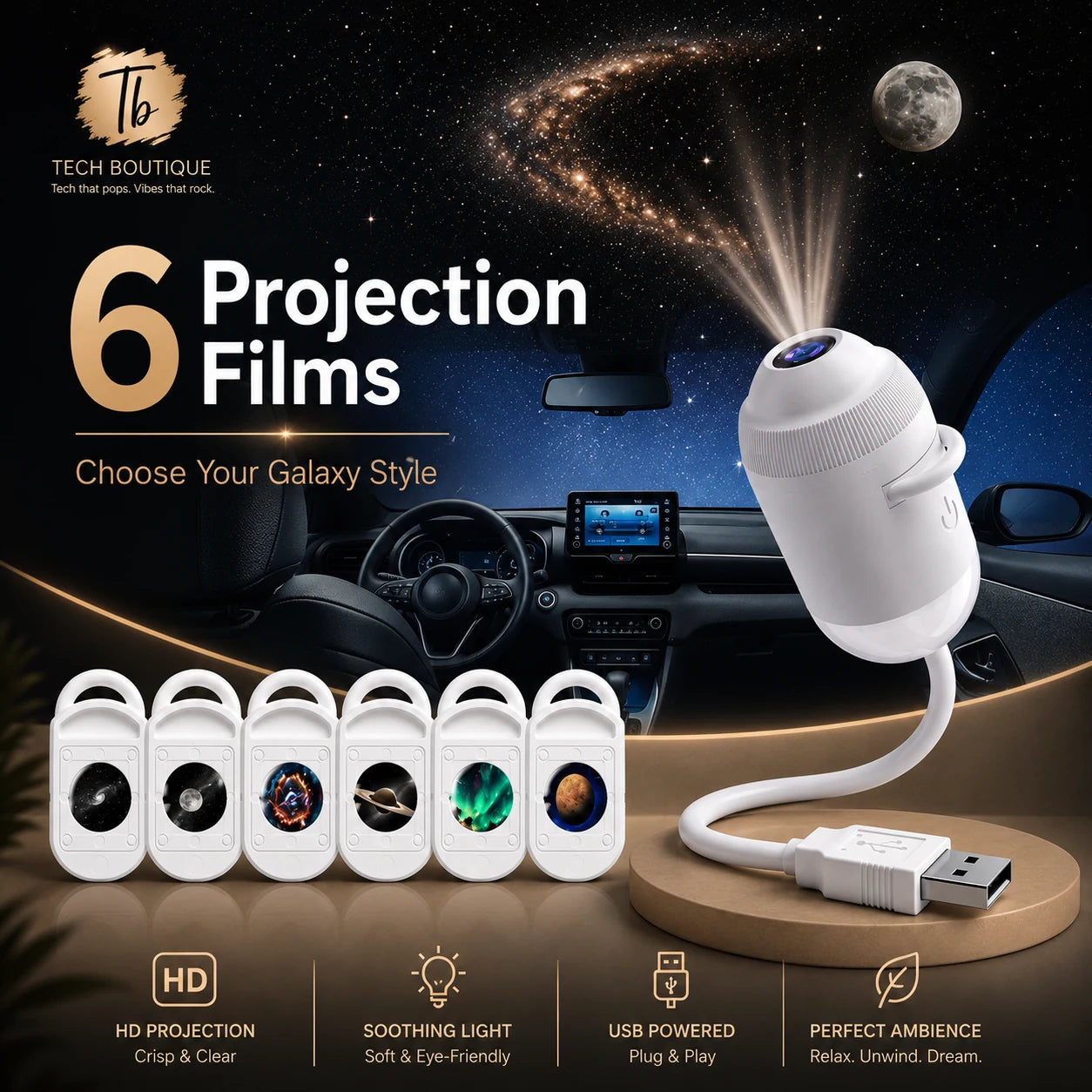 GalaxyGlow™ Mood Light | Turn Any Space Into a Galaxy