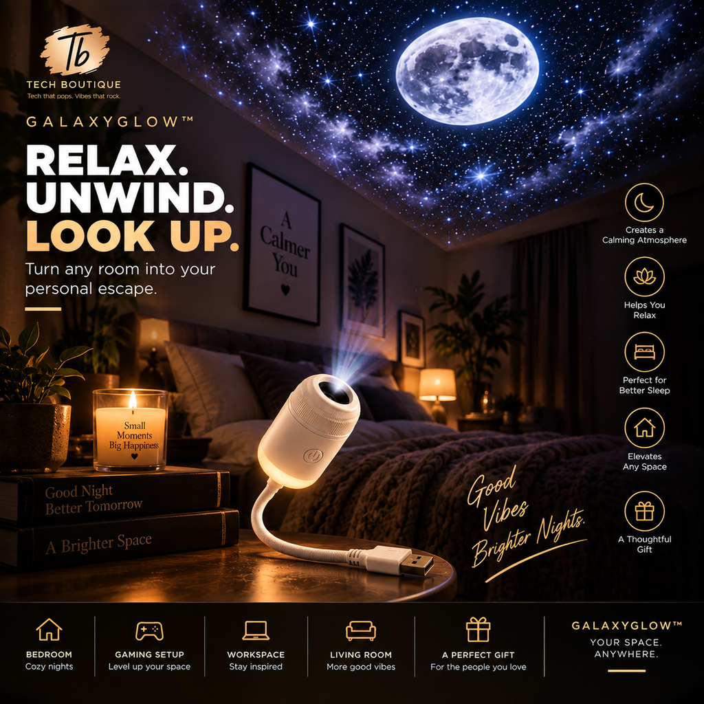 GalaxyGlow™ Star Projector — Bring the Night Sky Indoors