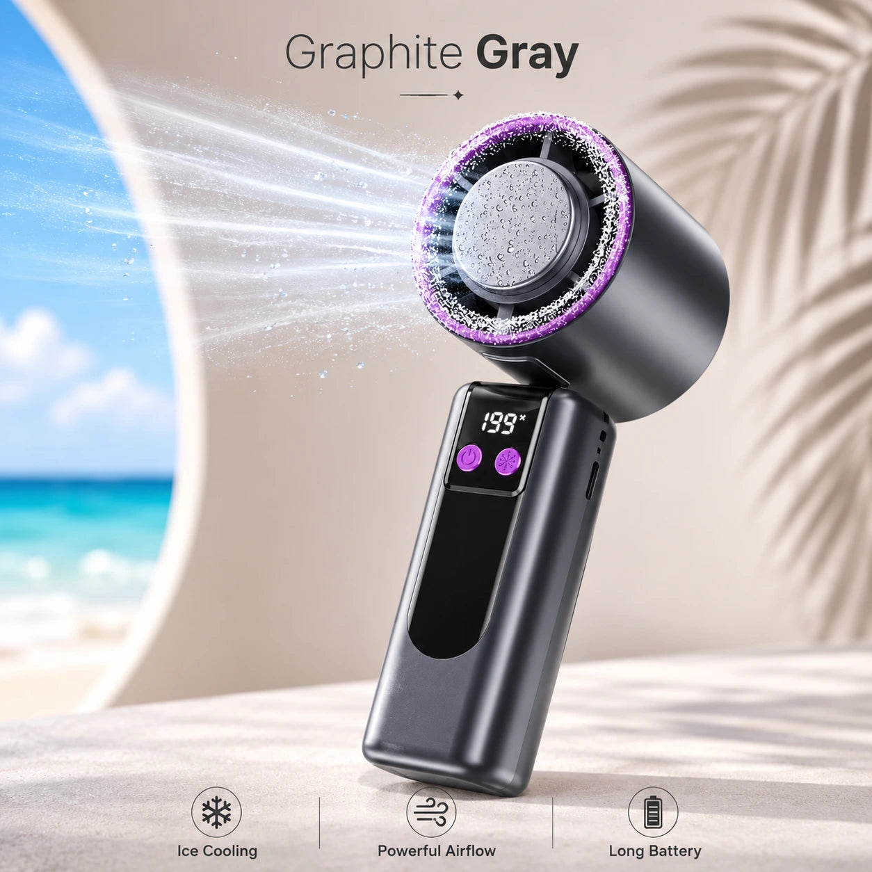 FrostAir™ Ice Cooling Handheld Fan | Instant Cold Air Anywhere