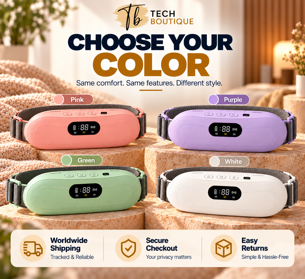 Heating & Massage Period Belt | Feel Like Yourself Again