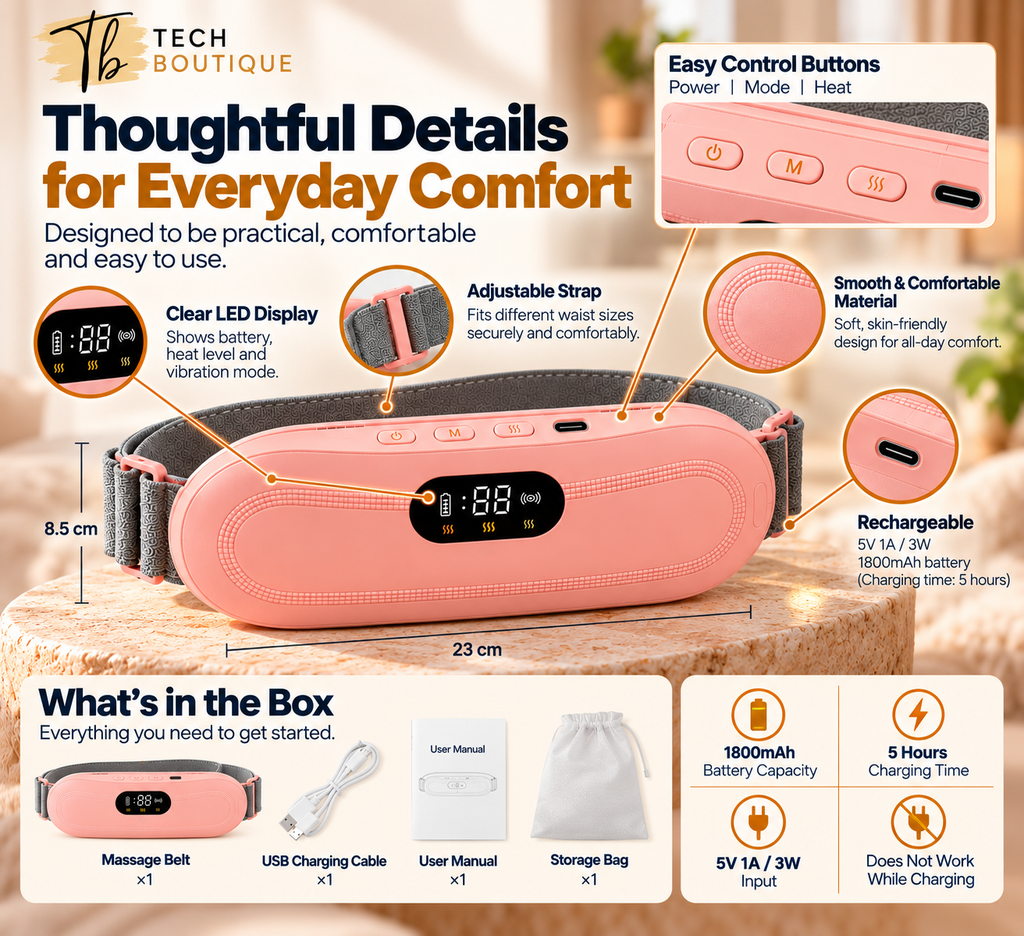 Heating & Massage Period Belt | Feel Like Yourself Again