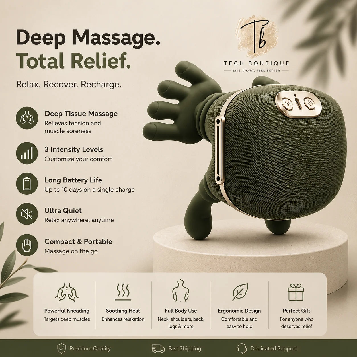 DeepRelief™ Massage System | Relax Like Never Before🔥 Tech Boutique